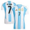 Argentina De Paul 7 Hjemme 2024 - Herre Fotballdrakt
